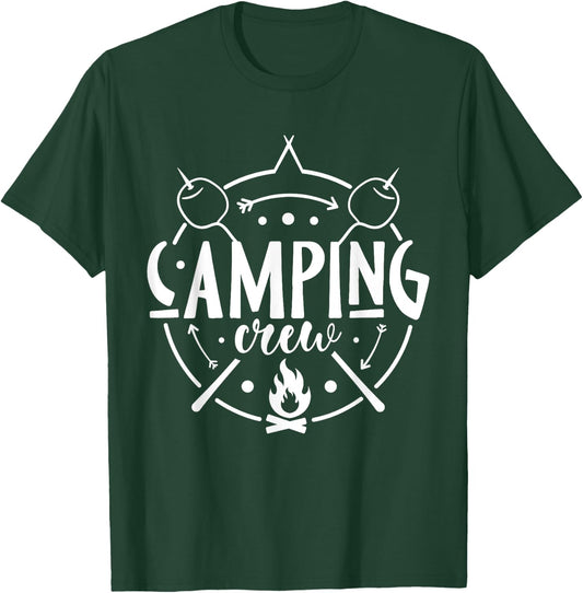 Camping Matching Design for Family Camper Group Camping Crew T-Shirt - T-Shirt | Forest