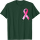 Back The Pink Ribbon Flag Breast Cancer Awareness Warrior T-Shirt - T-Shirt | Forest