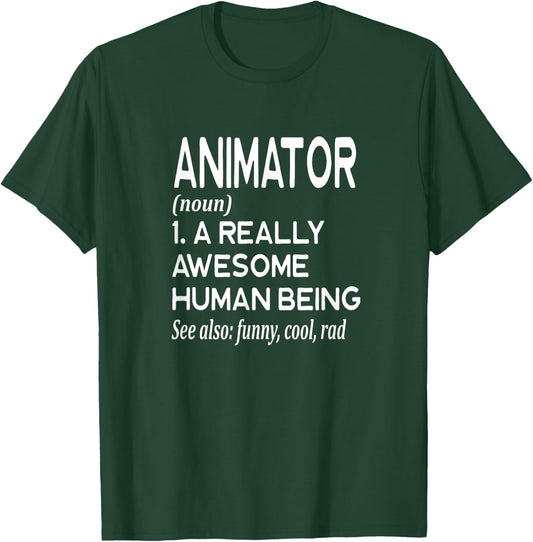 Animator Definition Funny Artist Movie TV Show Animation T-Shirt - T-Shirt | Forest