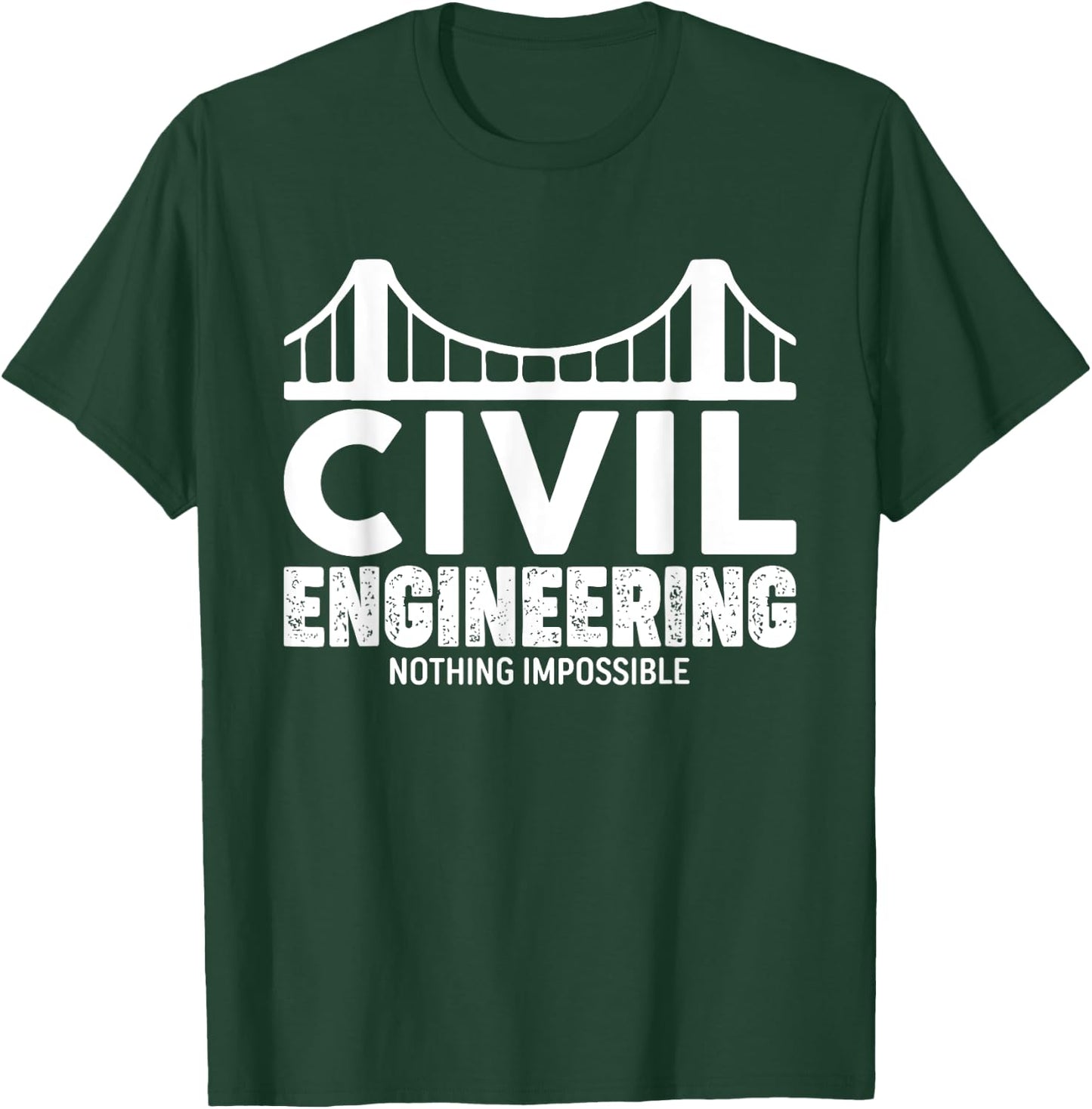 Civil Engineer Truss Structural Engineering idea T-Shirt - T-Shirt | Forest