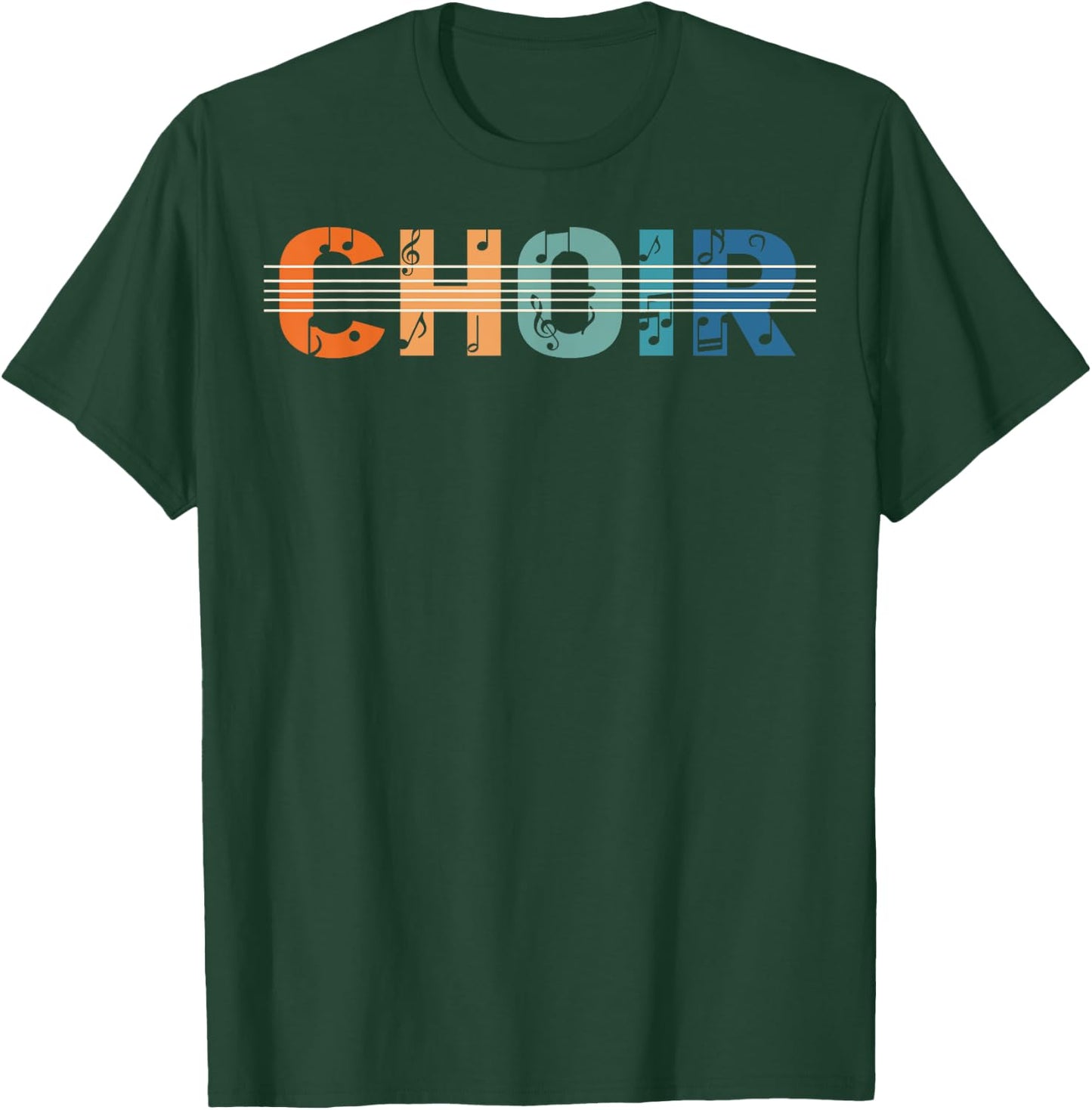 Choir Retro Singer Music Group Teacher Choir Directors T-Shirt - T-Shirt | Forest