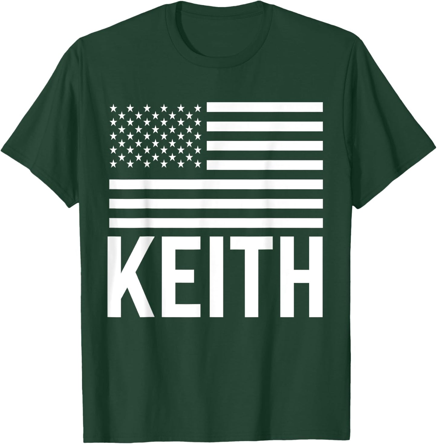 Keith Usa Name Forename Personalized Birthday T-Shirt - T-Shirt | Forest