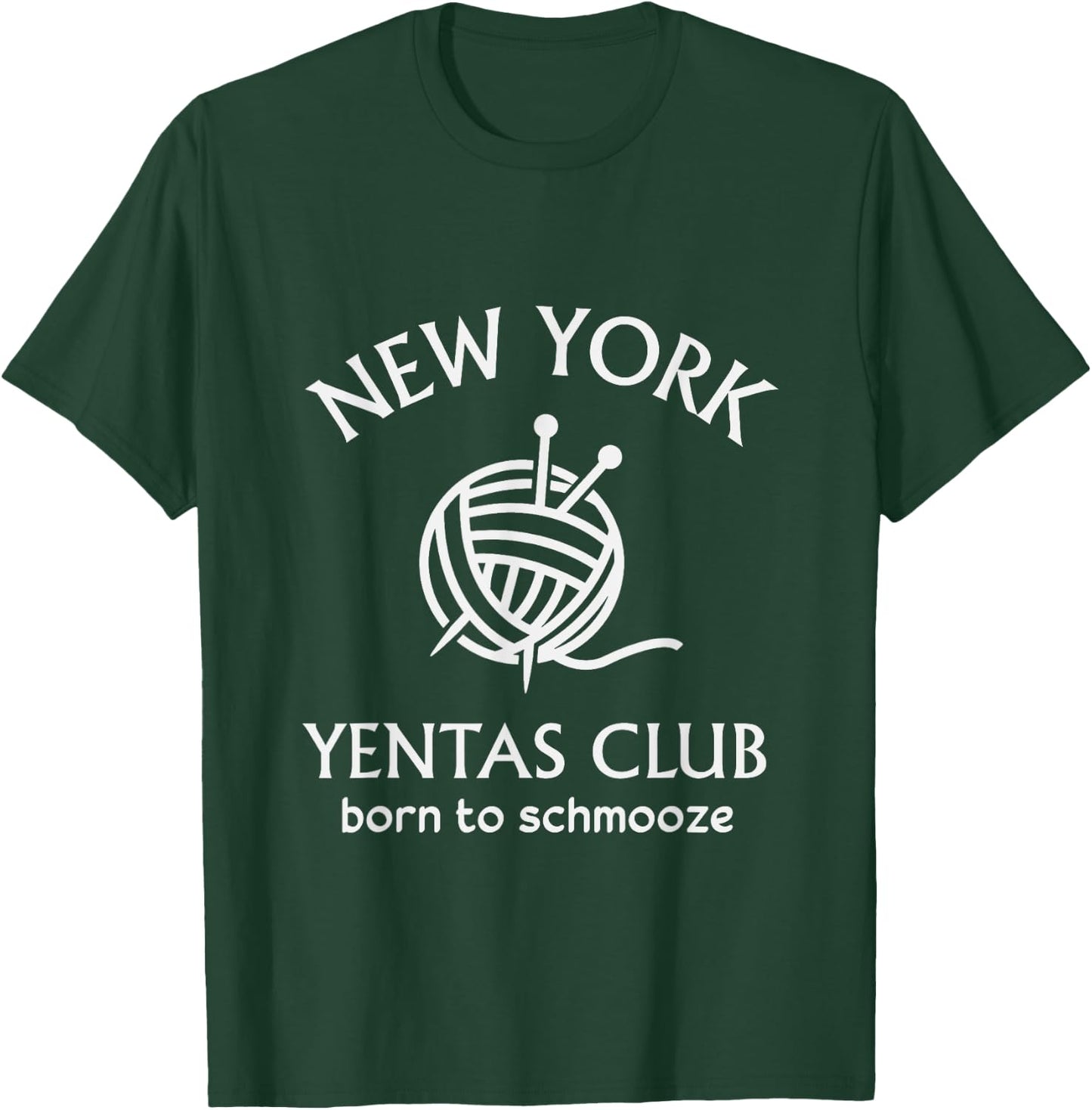 New York Yentas Club Born To Schmooze JEWISH Yenta Yiddish T-Shirt - T-Shirt | Forest
