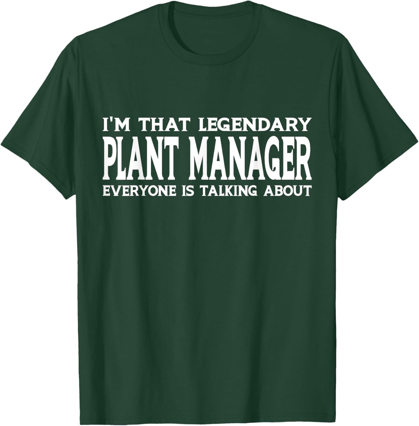 Plant Manager Job Title Employee Funny Worker Plant Manager T-Shirt - T-Shirt | Forest