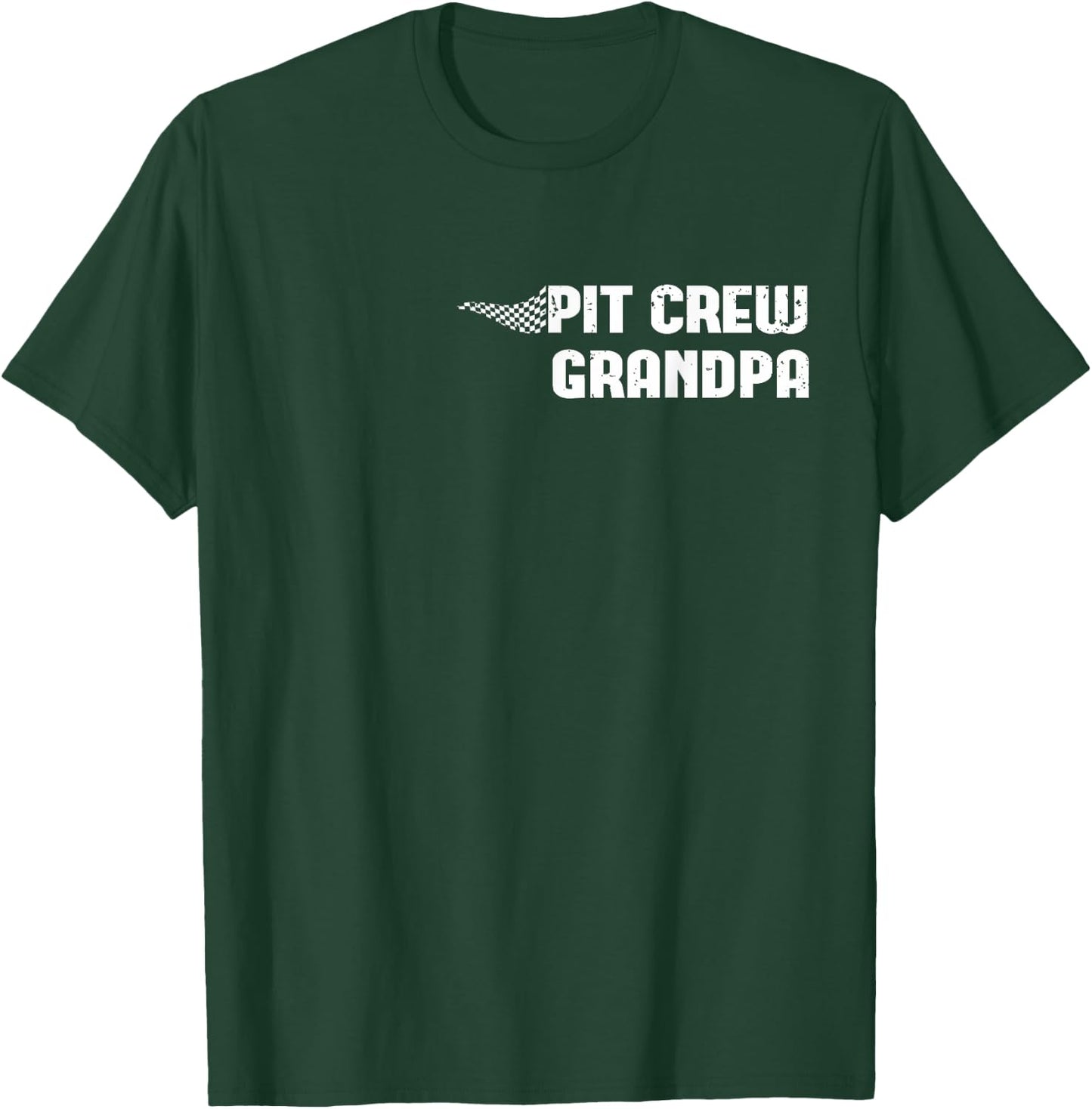 Pit Crew Grandpa Racing Car Family Matching Birthday Party T-Shirt - T-Shirt | Forest