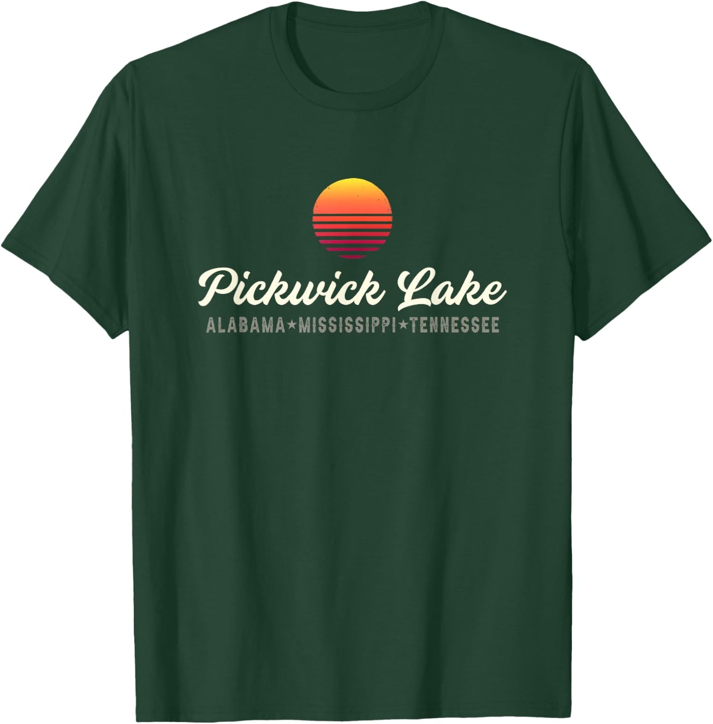 Pickwick Lake ALABAMA MISSISSIPPI TENNESSEE Bass Fishing T-Shirt - T-Shirt | Forest