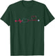 Medical Nursing Heart Stethoscope Heartbeat Nursery Nurse T-Shirt - T-Shirt | Forest