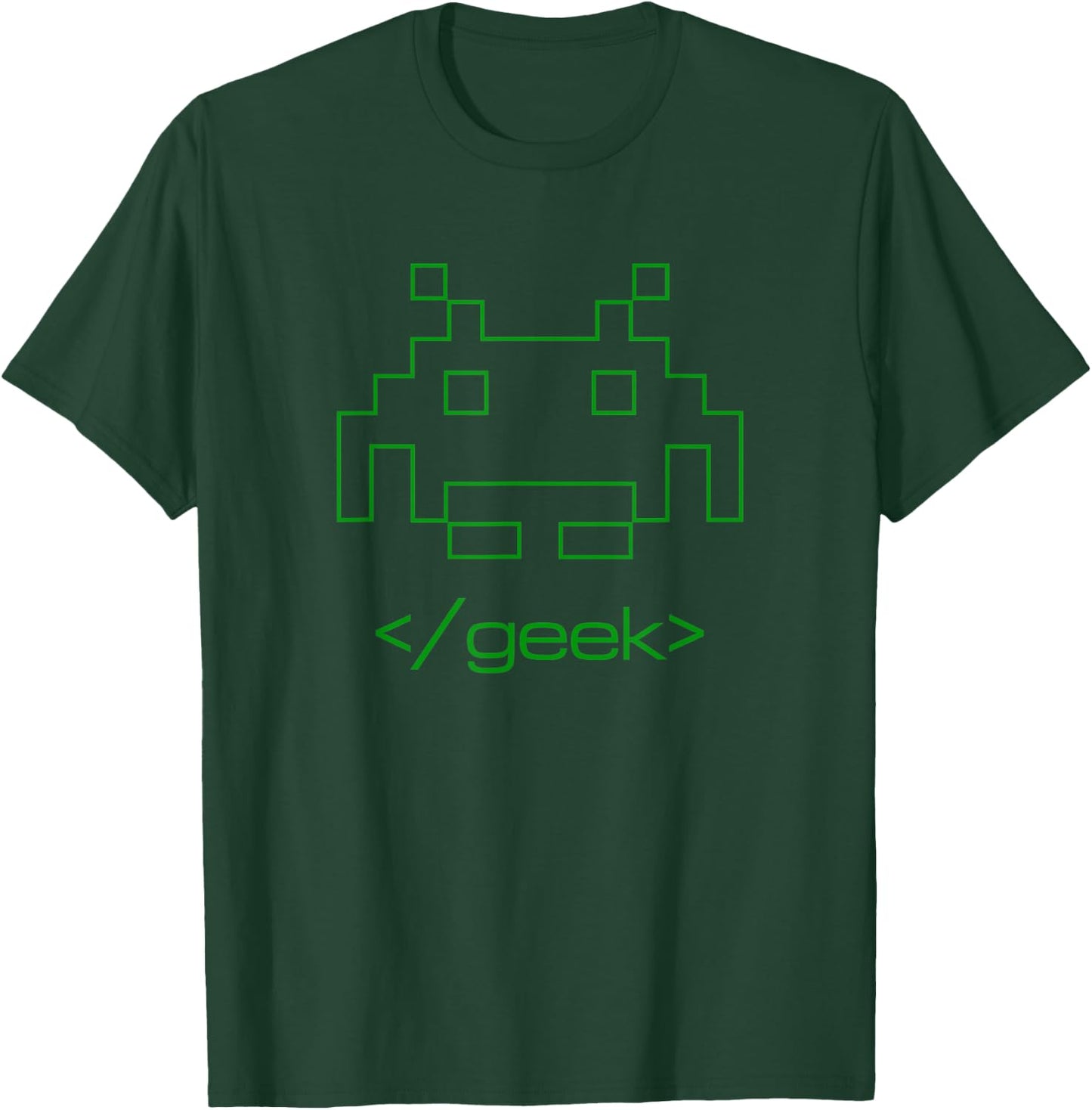 80s Arcade Game Space Alien Invaders Retro Gamer T-Shirt - T-Shirt | Forest