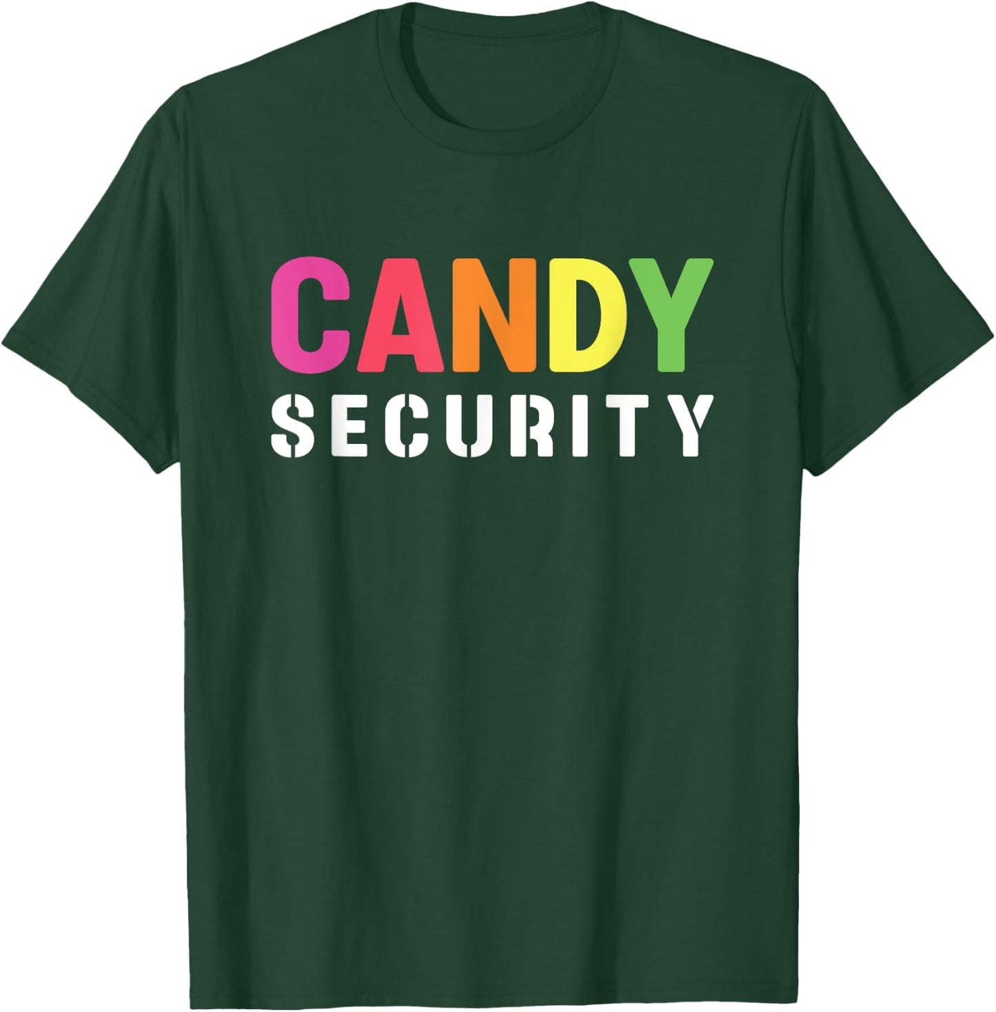 Halloween Costume Funny Candy Security T-Shirt - T-Shirt | Forest