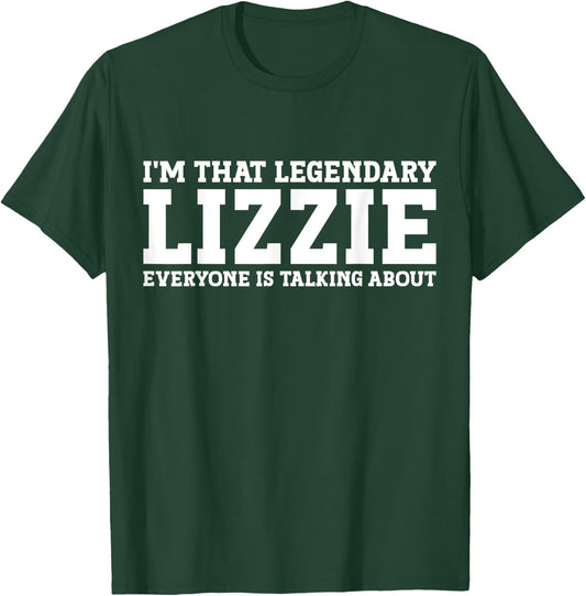 Lizzie Personal Name Women Girl Funny Lizzie T-Shirt - T-Shirt | Forest