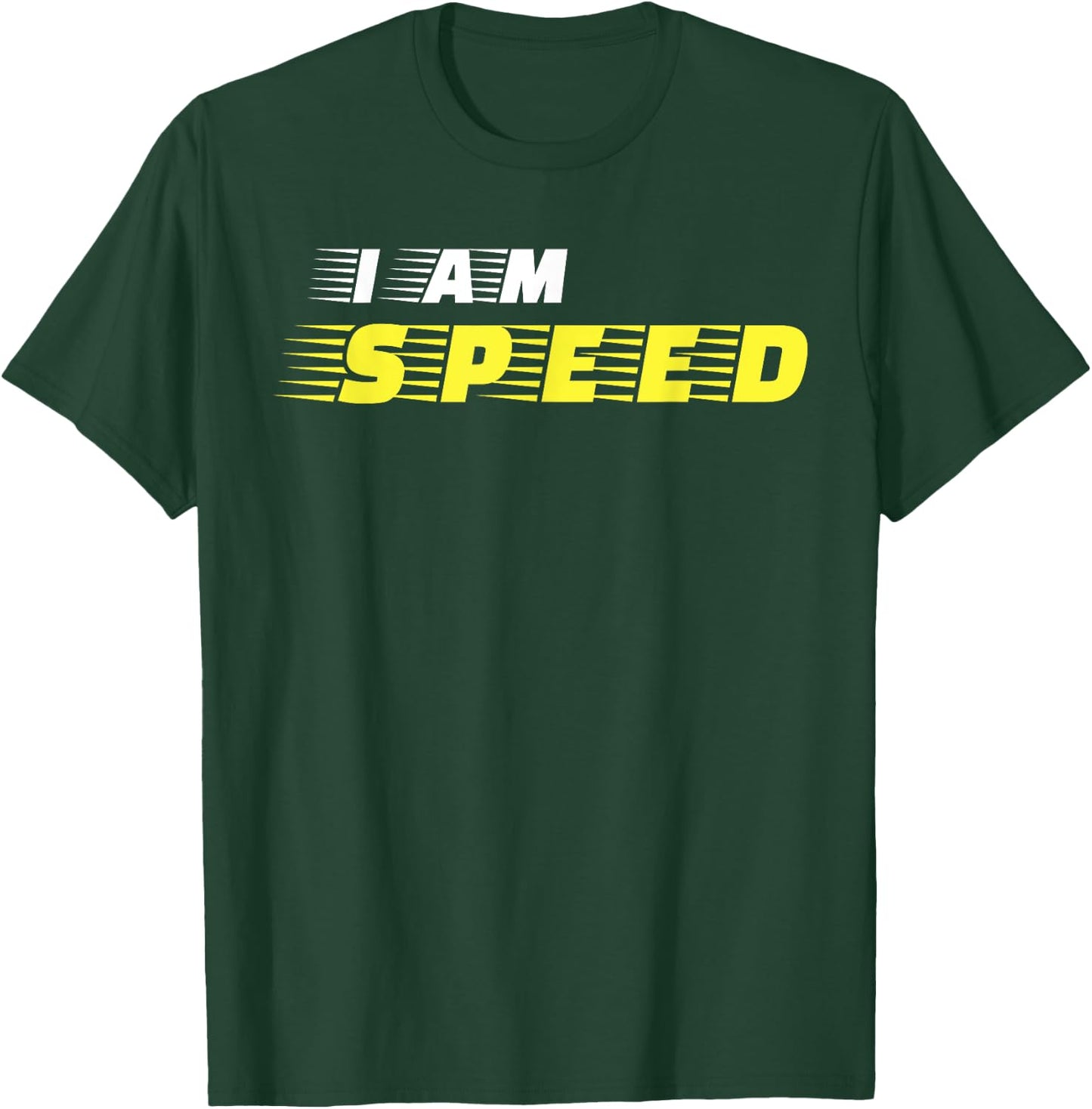 I am Speed Car Racing Fast Person Movie Quote Kids Race T-Shirt - T-Shirt | Forest