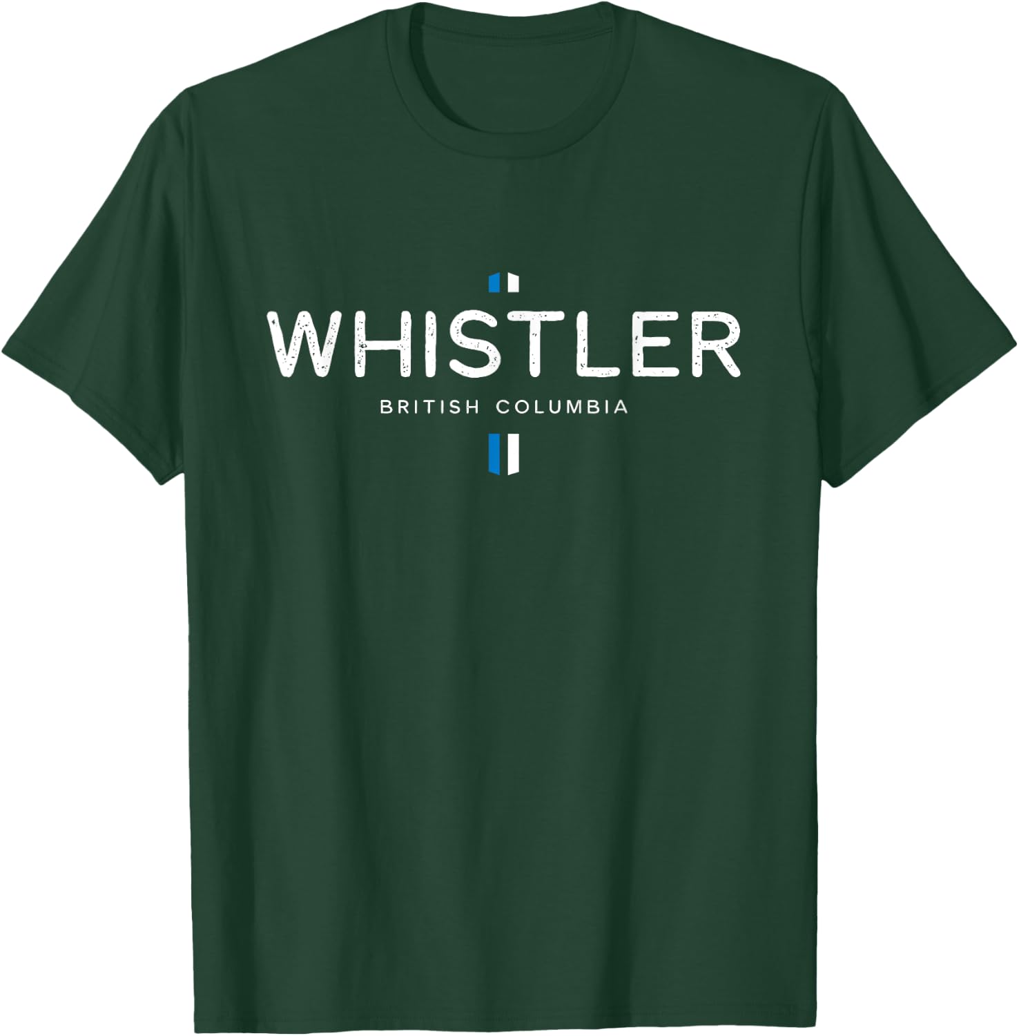 Whistler British Columbia Retro Vintage T-Shirt - T-Shirt | Forest