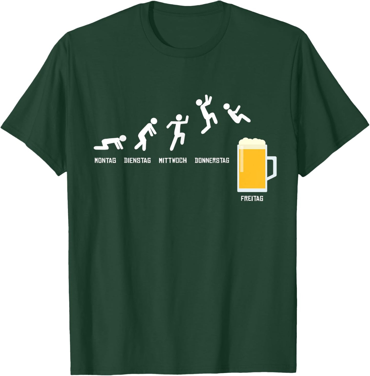 Beer Week Finally Friday Weekend Funny Beer Gift T-Shirt - T-Shirt | Forest
