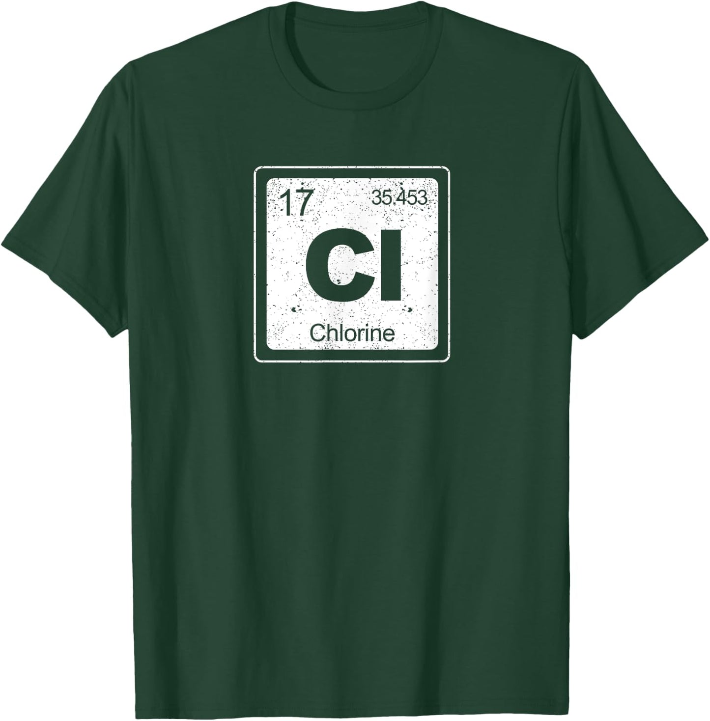 Chlorine Periodic Table Symbol Chemistry Funny Swimming Dive T-Shirt - T-Shirt | Forest