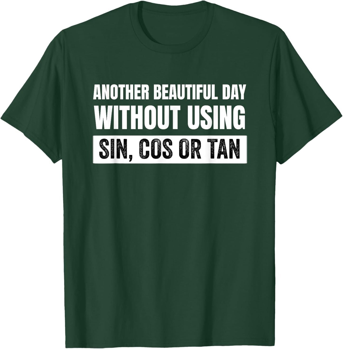 Another Beautiful Day Without Using Sin, Cos or Tan T-Shirt - T-Shirt | Forest