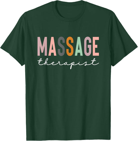 Massage Therapist Massage Therapy - -Adults, Black, Small, Short Sleeve, , Classic Fit, Imported T-Shirt - T-Shirt | Forest