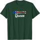 Puerto Rican Christmas Coquito Design Coquito Queen - Black, X-Small - Women's, Short Sleeve, , Ribbed Cuff, Cotton 65%, Polyester 35% T-Shirt - T-Shirt | Forest