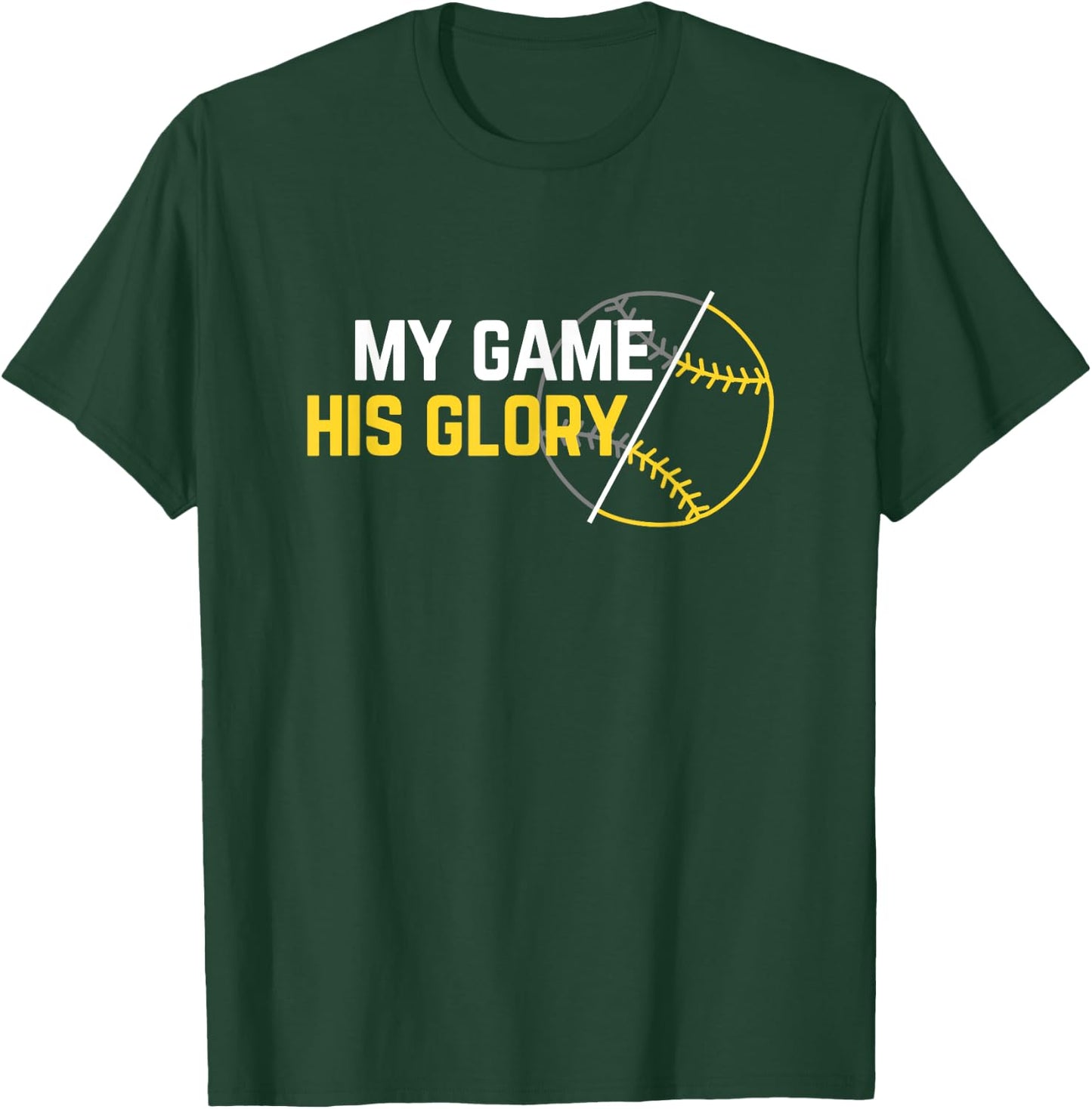 Christian Athlete Baseball Softball T-Shirt - T-Shirt | Forest
