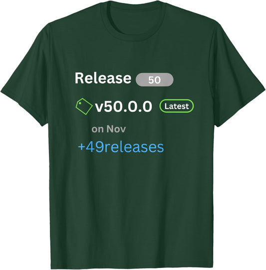 50th Year Birthday Nov Funny For IT Programmer Costume Gifts T-Shirt - T-Shirt | Forest