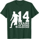 14 Years of Being Awesome Soccer 14th Birthday T-Shirt - T-Shirt | Forest