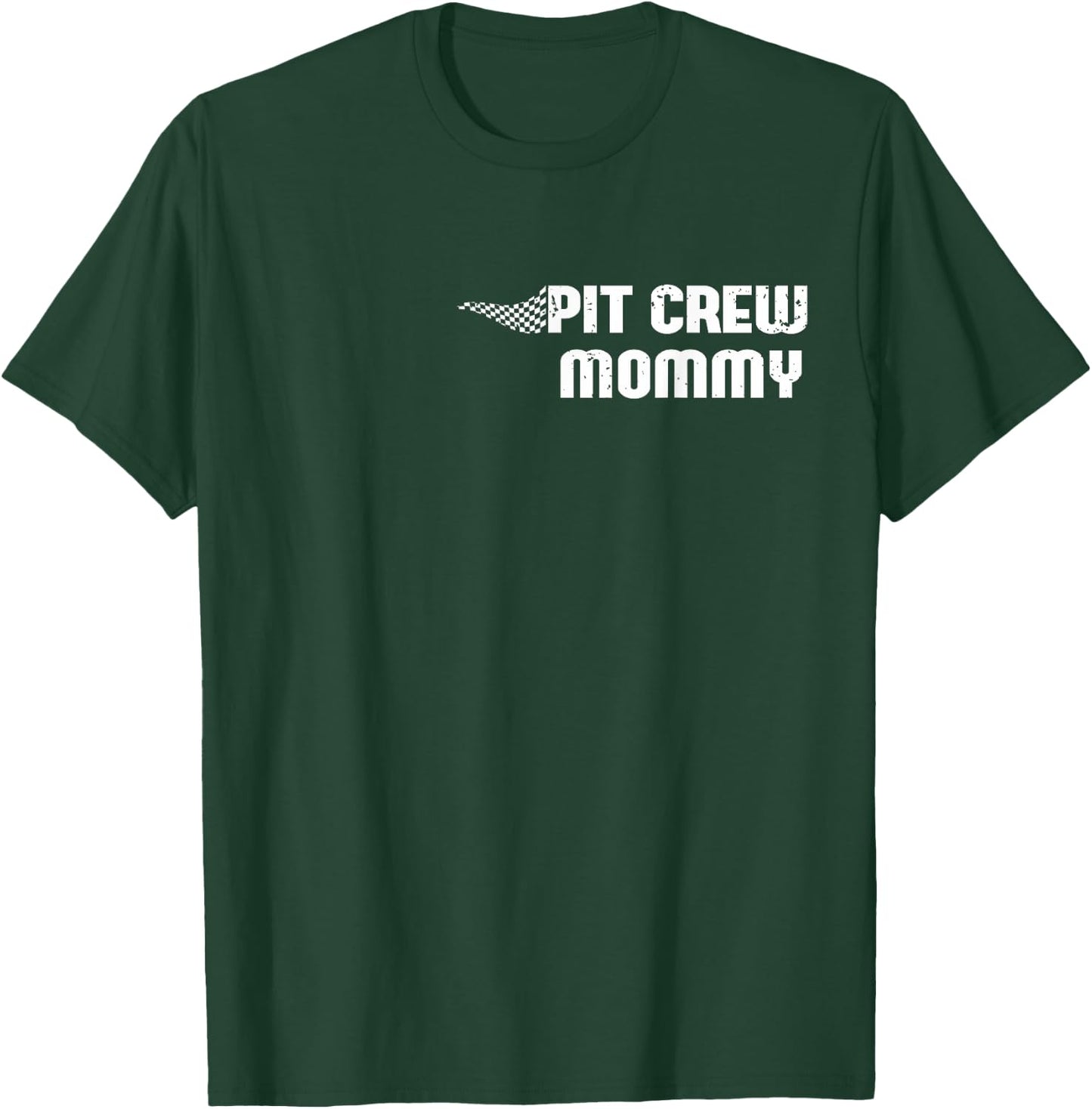 Pit Crew Mommy Racing Car Family Matching Birthday Party T-Shirt - T-Shirt | Forest