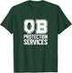 Football Quarterbacks Lineman QB Protection Services T-Shirt - T-Shirt | Forest