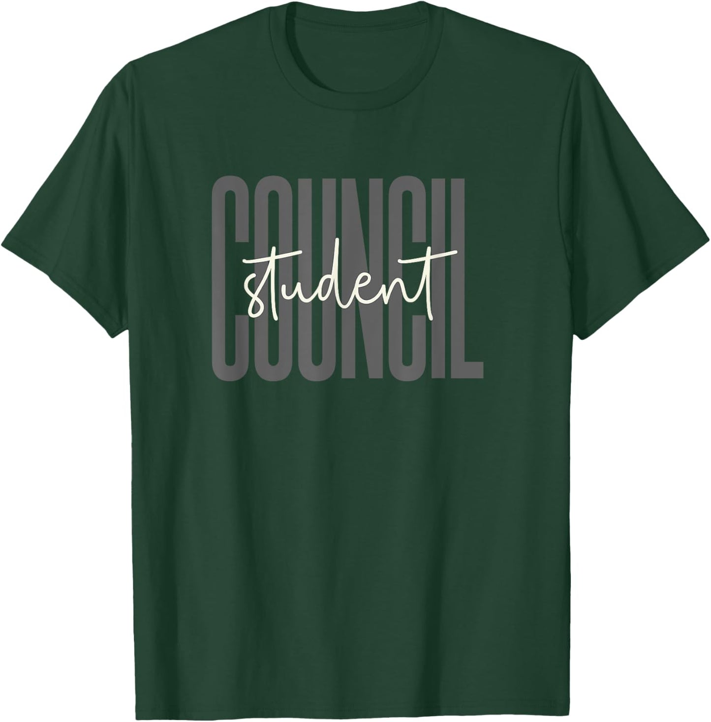 Student Council Groovy World Student Day Men Women Kids T-Shirt - T-Shirt | Forest