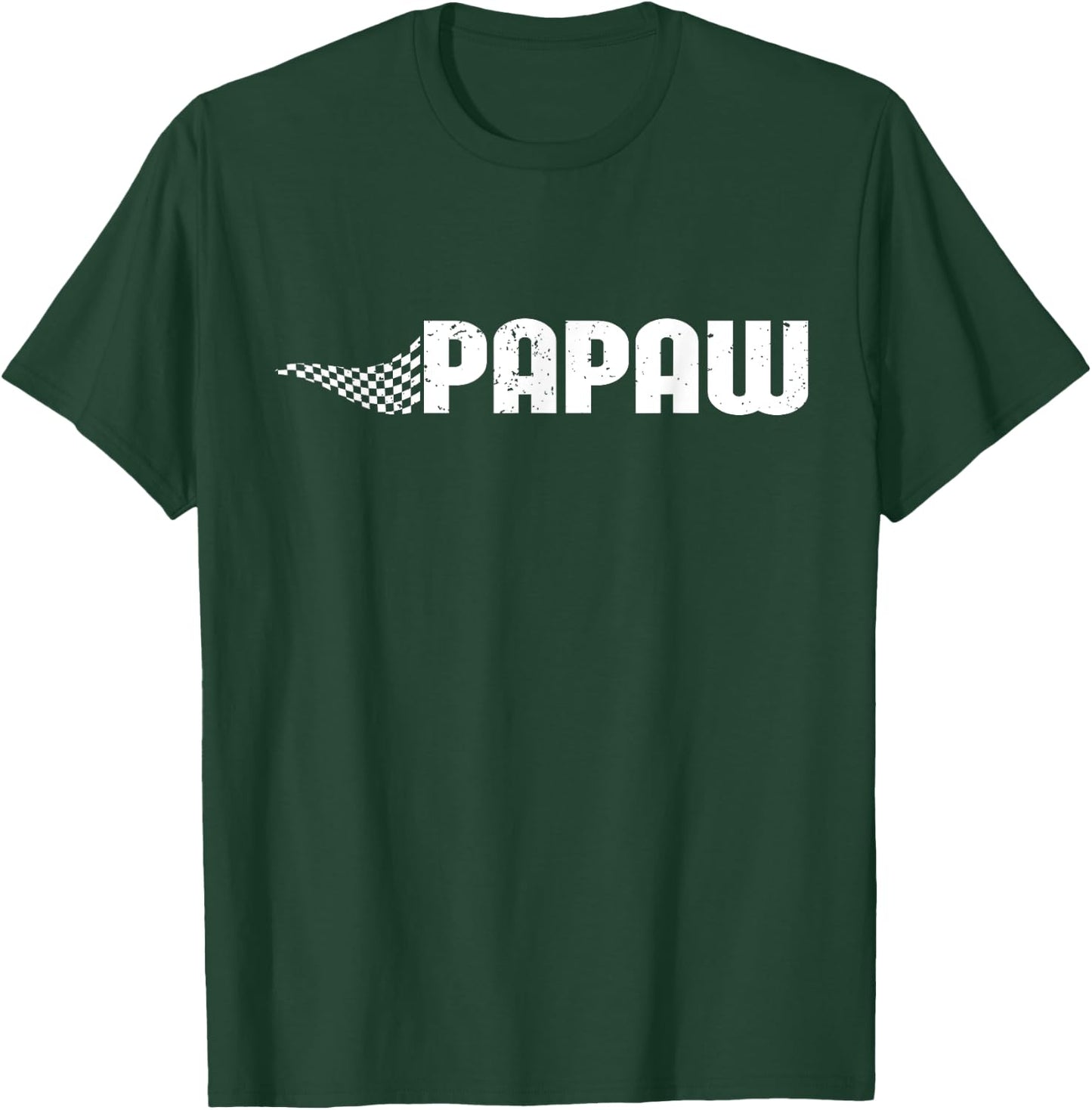 Pit Crew Papaw Racing Car Family Matching Birthday Party T-Shirt - T-Shirt | Forest