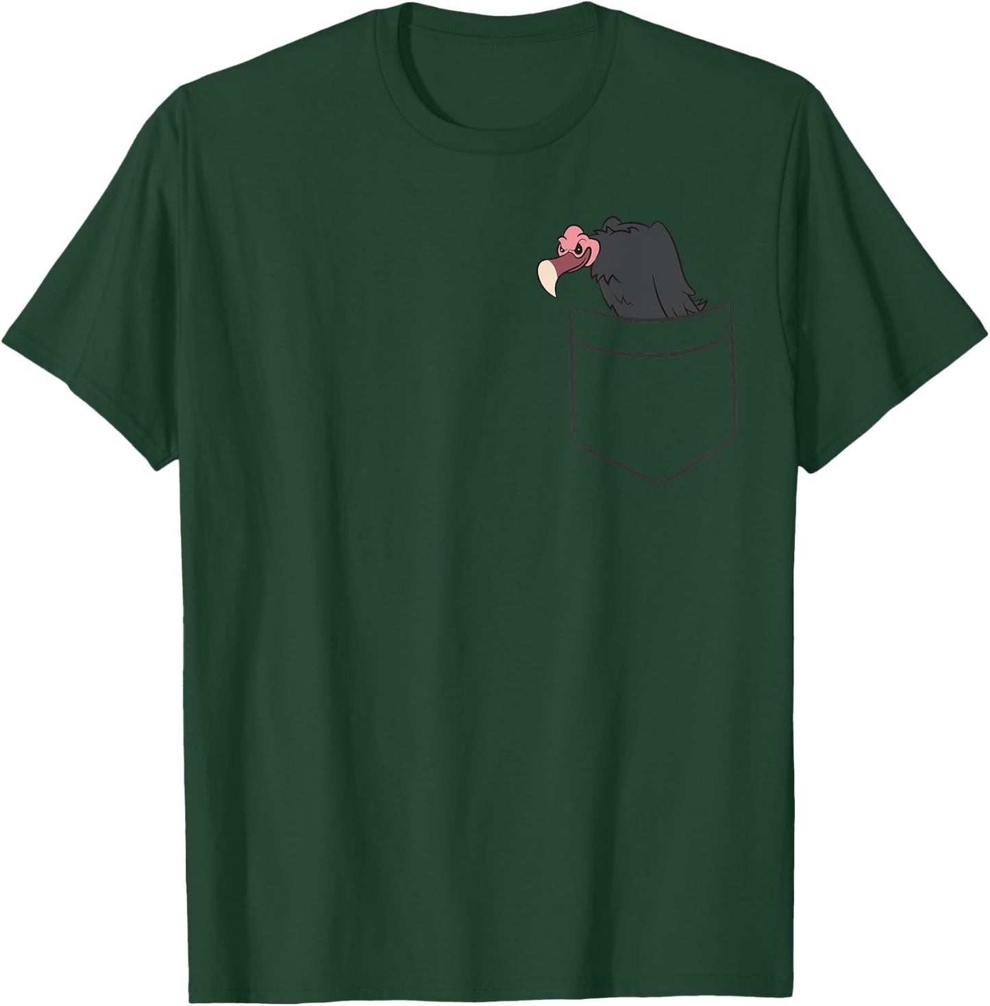 Turkey Vulture In a Pocket Cute Buzzard T-Shirt - T-Shirt | Forest