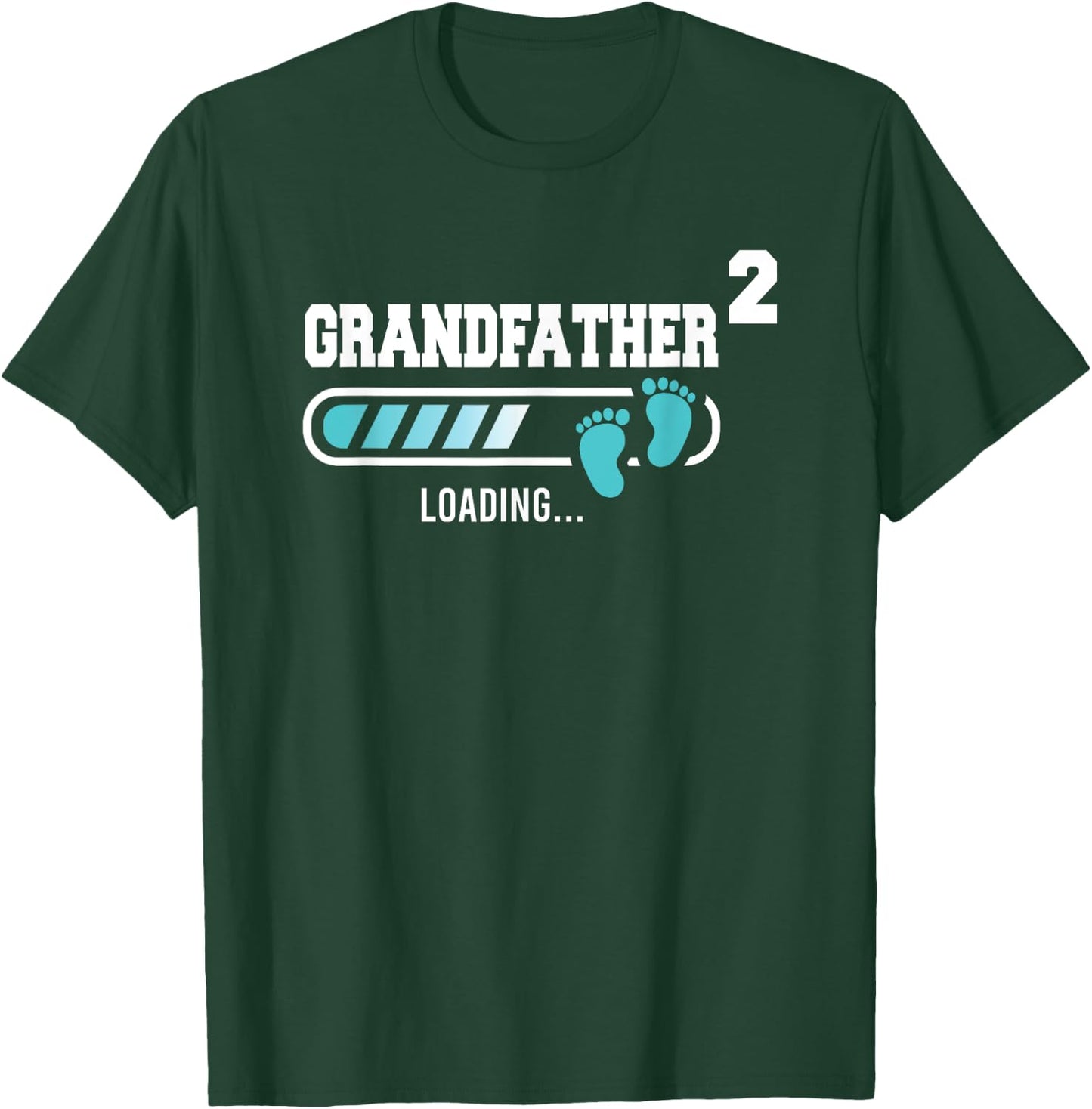 Grandfather 2 Second Time Grandpa Funny Grandpa Of Two T-Shirt - T-Shirt | Forest