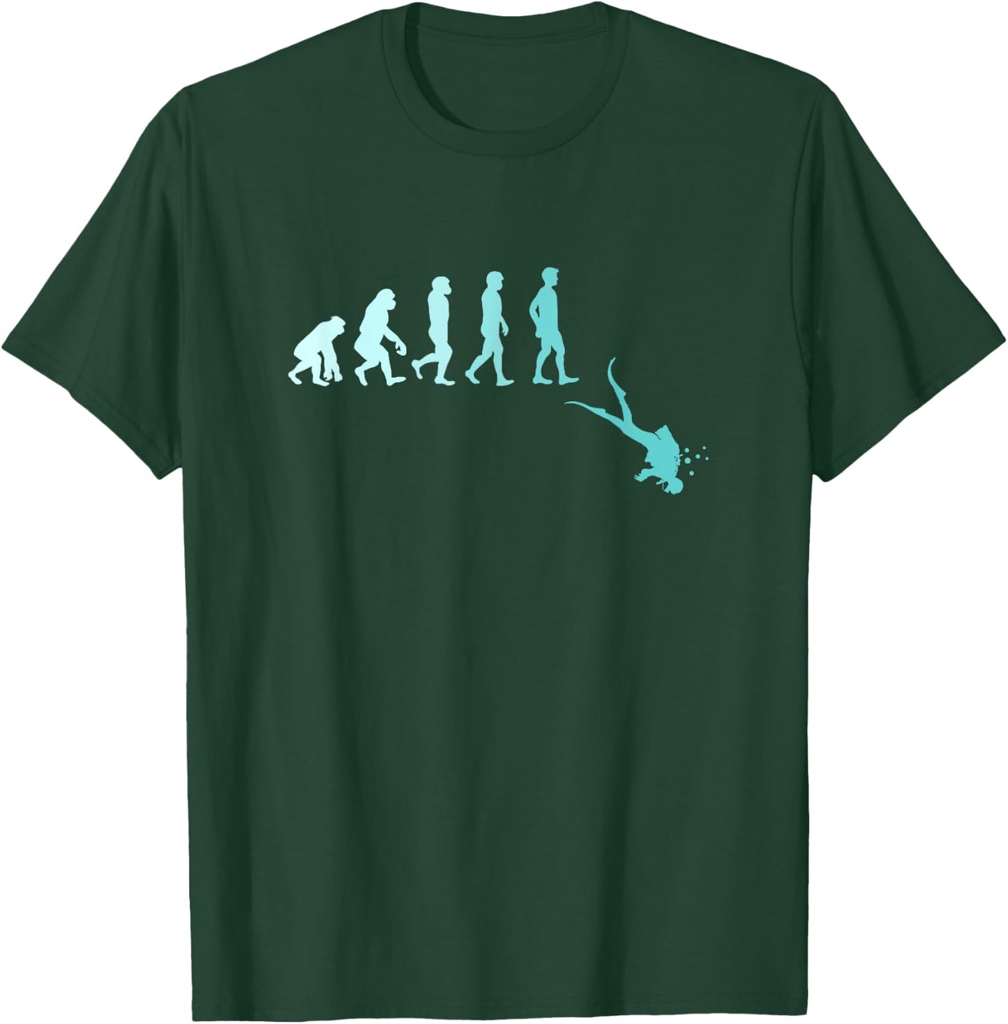 Scuba Diving Evolution of Scuba Diver T-Shirt - T-Shirt | Forest