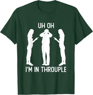 Polyamory Throuple Relationship Poly Pride Funny Polyamorous T-Shirt - T-Shirt | Forest