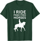 I Love Horses, I Ride Paso Fino Horse T-Shirt - T-Shirt | Forest
