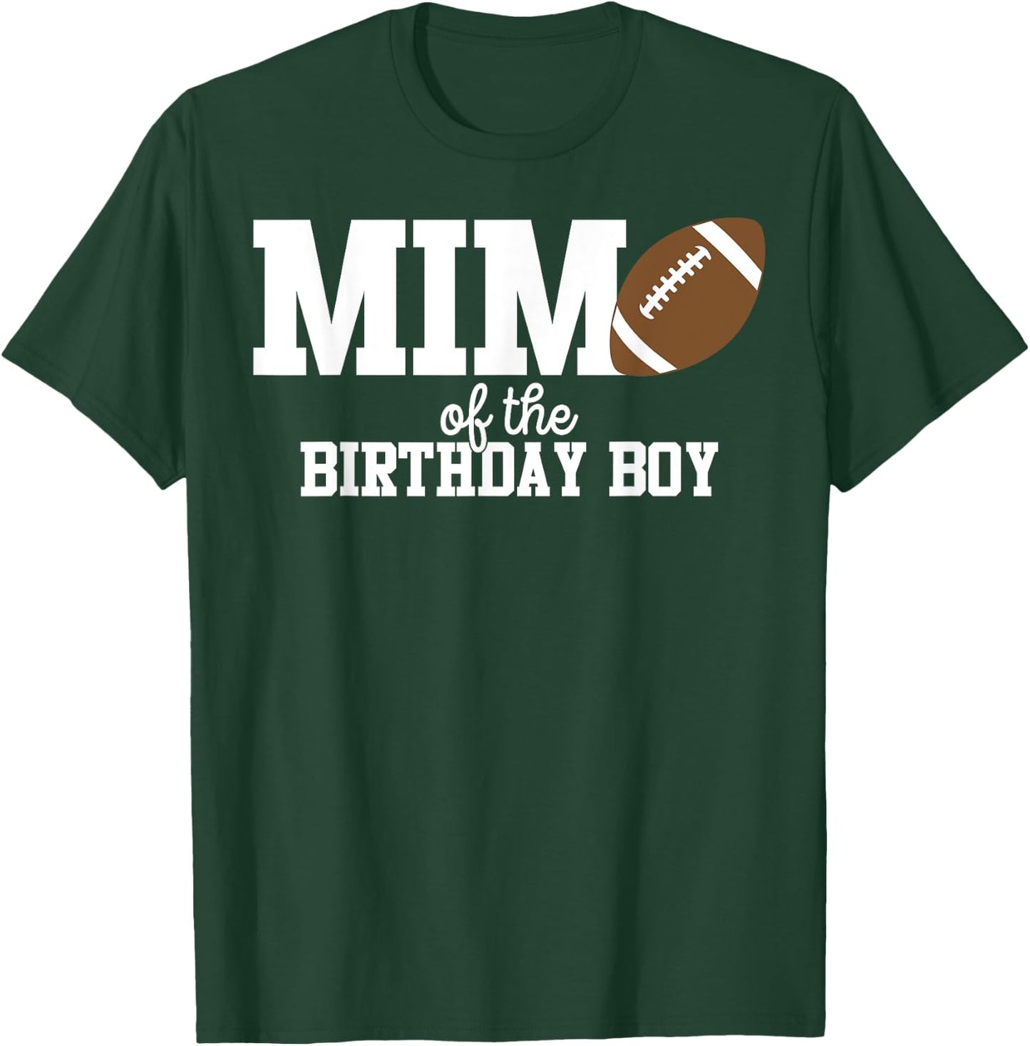 Mimi of the Birthday Boy Football Lover First Birthday Party T-Shirt - T-Shirt | Forest