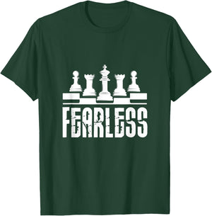 Fearless Chessman Chess Player Master Grandmaster T-Shirt - T-Shirt | Forest