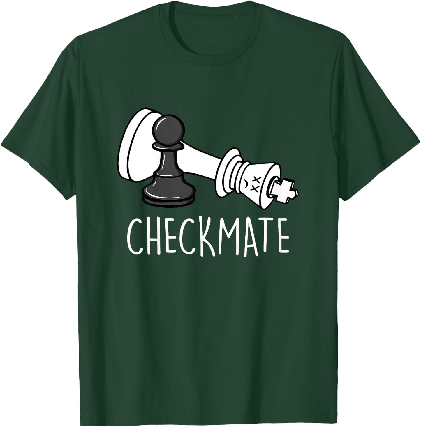 Chess Shirt Checkmate Chess Player King Pawn kids graphic T-Shirt - T-Shirt | Forest