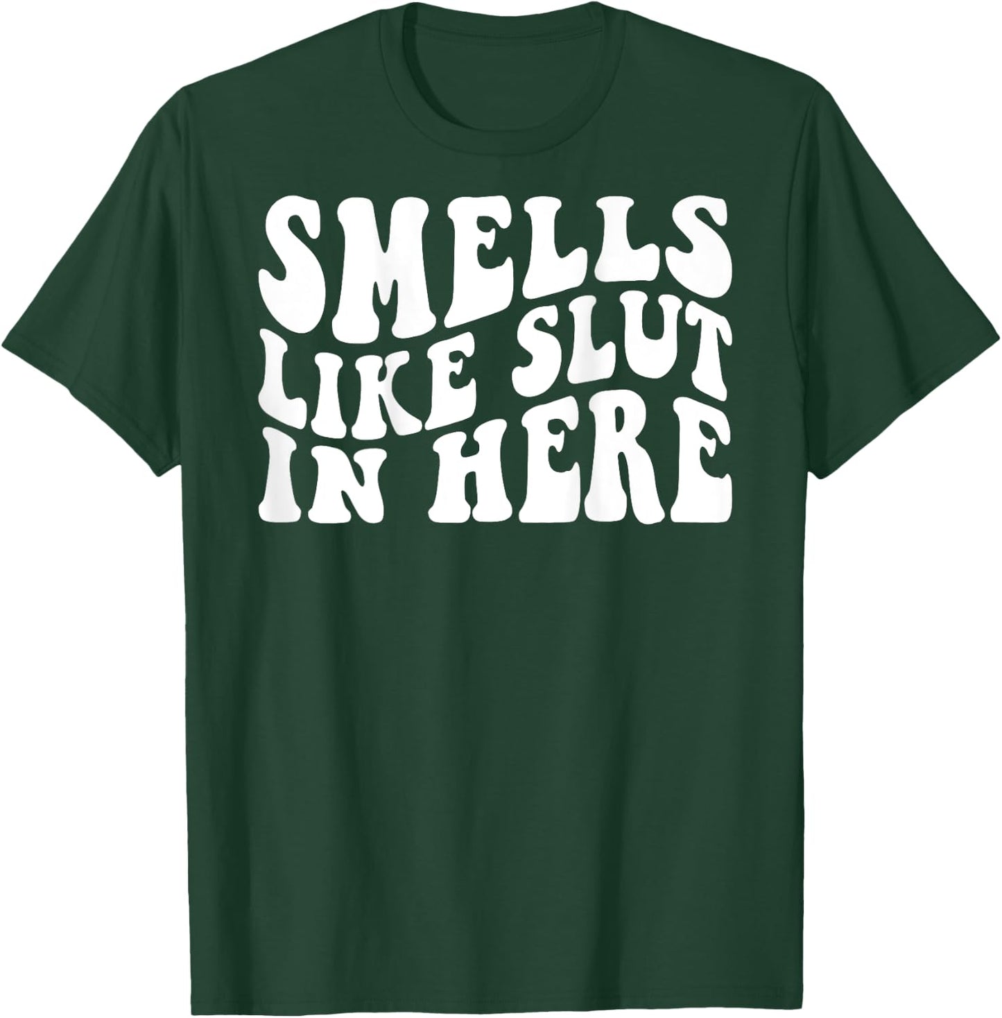 Smells Like Slut In Here Funny Offensive Adult Humor ON BACK T-Shirt - T-Shirt | Forest