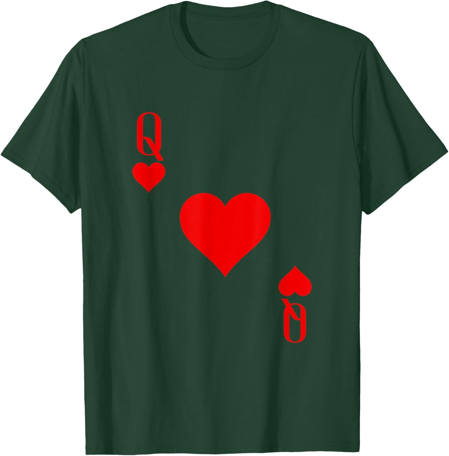 Queen of Hearts Deck of Cards Carnival Halloween Costume T-Shirt - T-Shirt | Forest