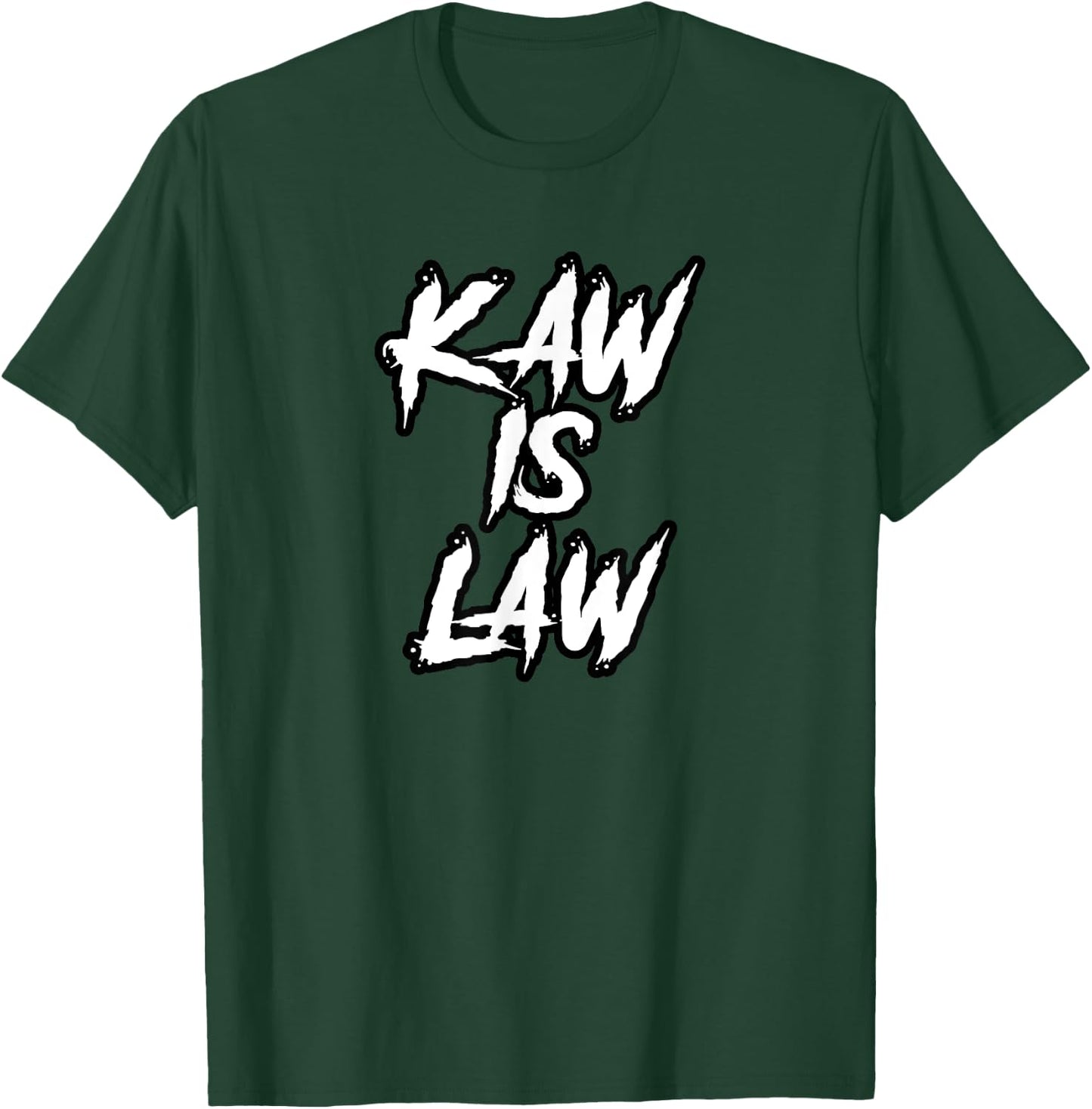 Kaw is Law Battlehawks St. Louis Football Tailgate T-Shirt - T-Shirt | Forest