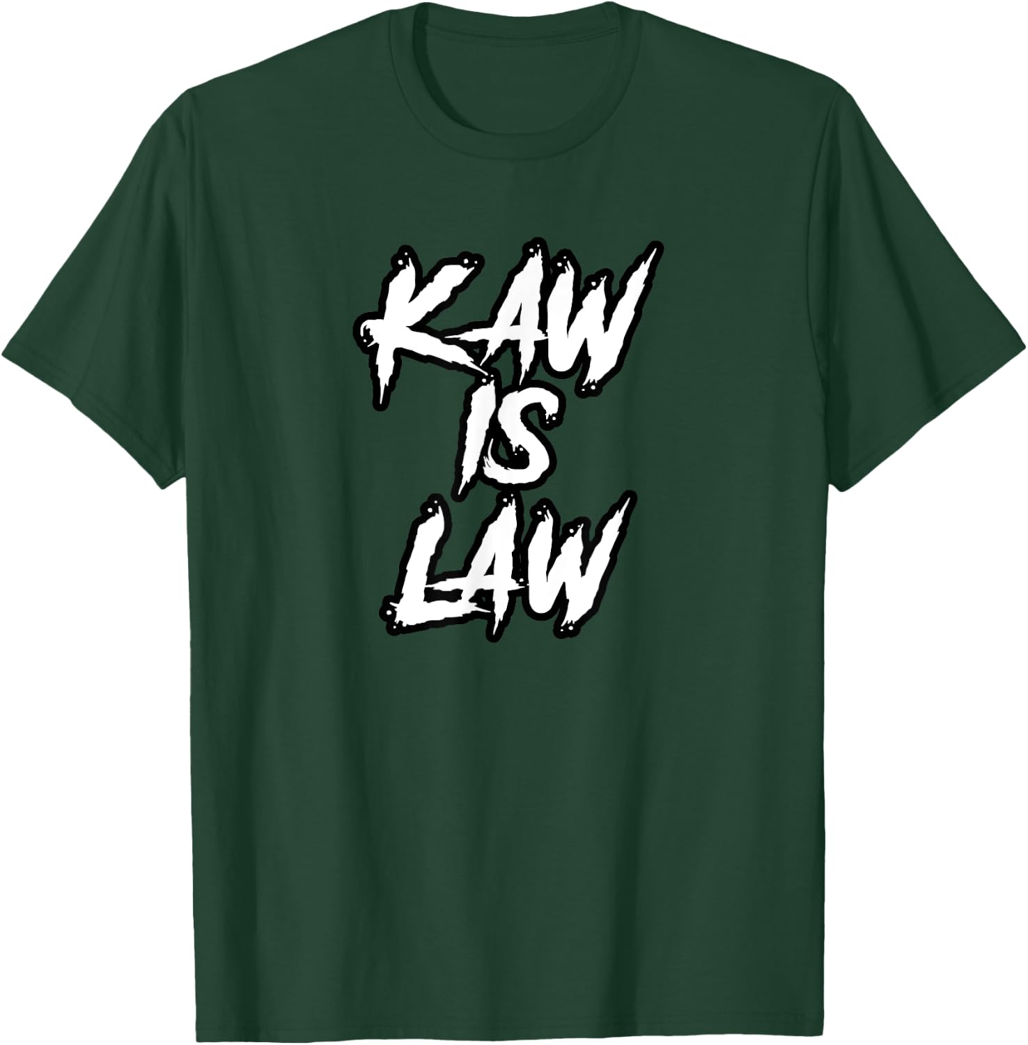 Kaw is Law Battlehawks St. Louis Football Tailgate T-Shirt - T-Shirt | Forest
