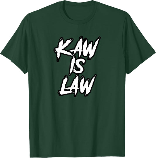 Kaw is Law Battlehawks St. Louis Football Tailgate T-Shirt - T-Shirt | Forest