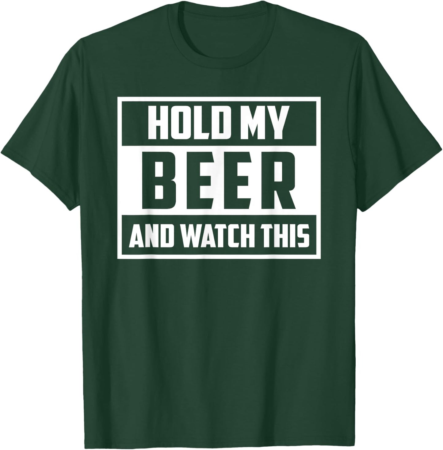 Funny Hold My Beer And Watch This Hilarious Mishaps Graphic T-Shirt - T-Shirt | Forest