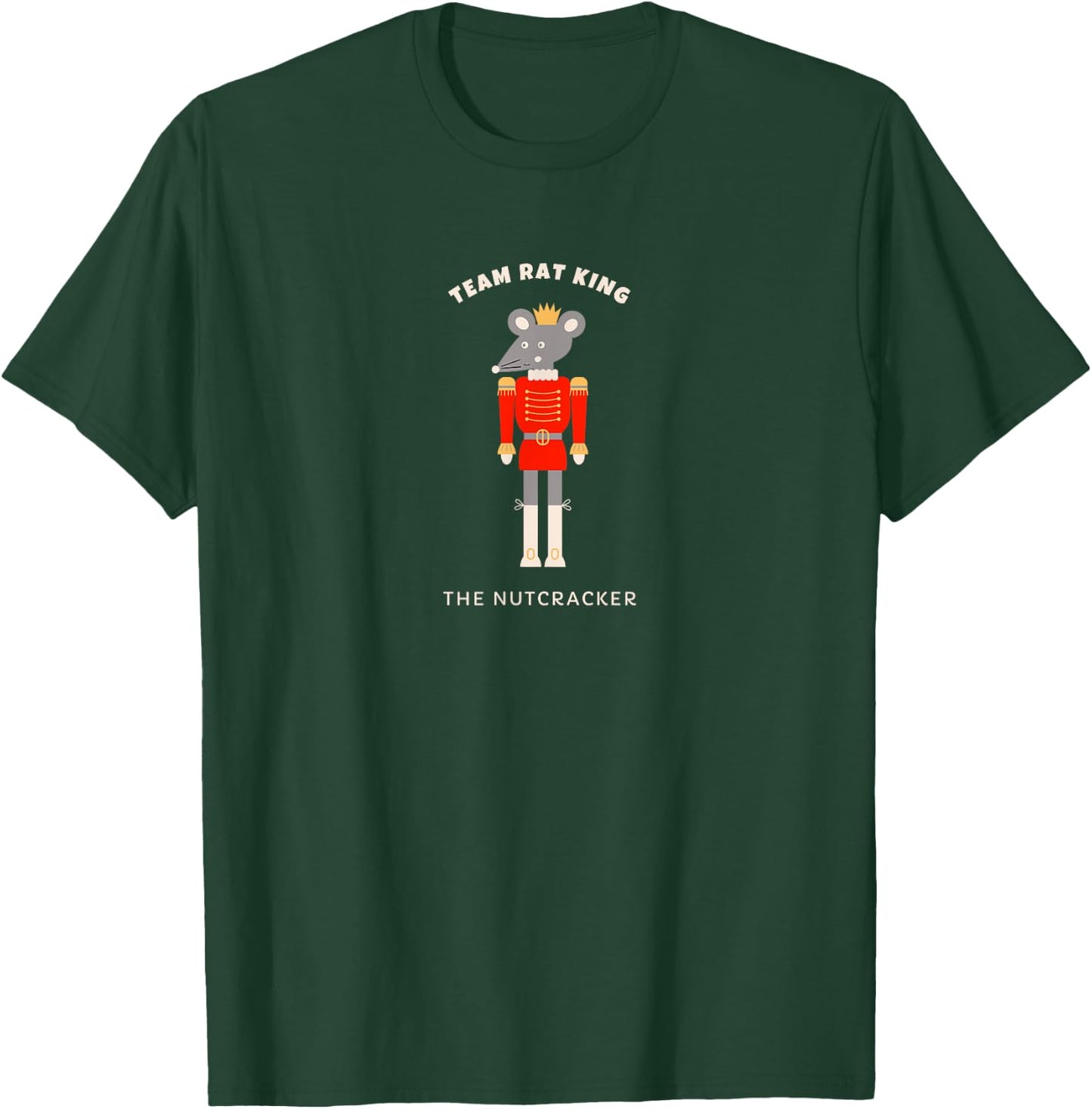TEAM RAT KING Nutcracker Christmas Ballerina Ballet Graphic T-Shirt - T-Shirt | Forest
