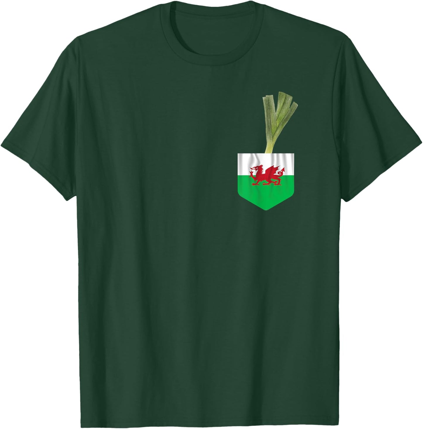 Welsh Flag Dragon St David's Day Wales T-Shirt - T-Shirt | Forest
