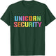 Halloween Dad Mom Daughter Adult Costume, Unicorn Security T-Shirt - T-Shirt | Forest