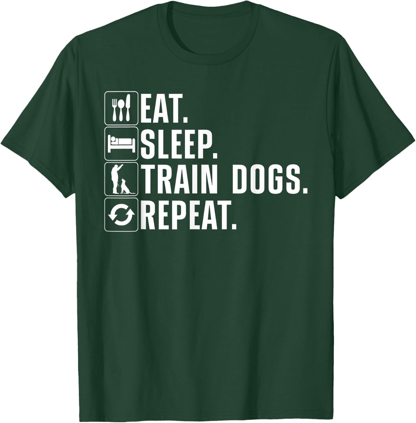 Funny Dog Trainer Design Women Dog Training Lovers T-Shirt - T-Shirt | Forest