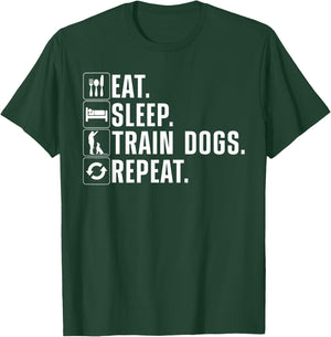 Funny Dog Trainer Design Women Dog Training Lovers T-Shirt - T-Shirt | Forest