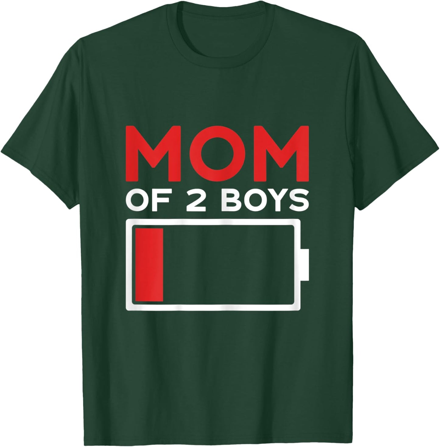 Mom of 2 Boys Mother's Day T-Shirt - T-Shirt | Forest