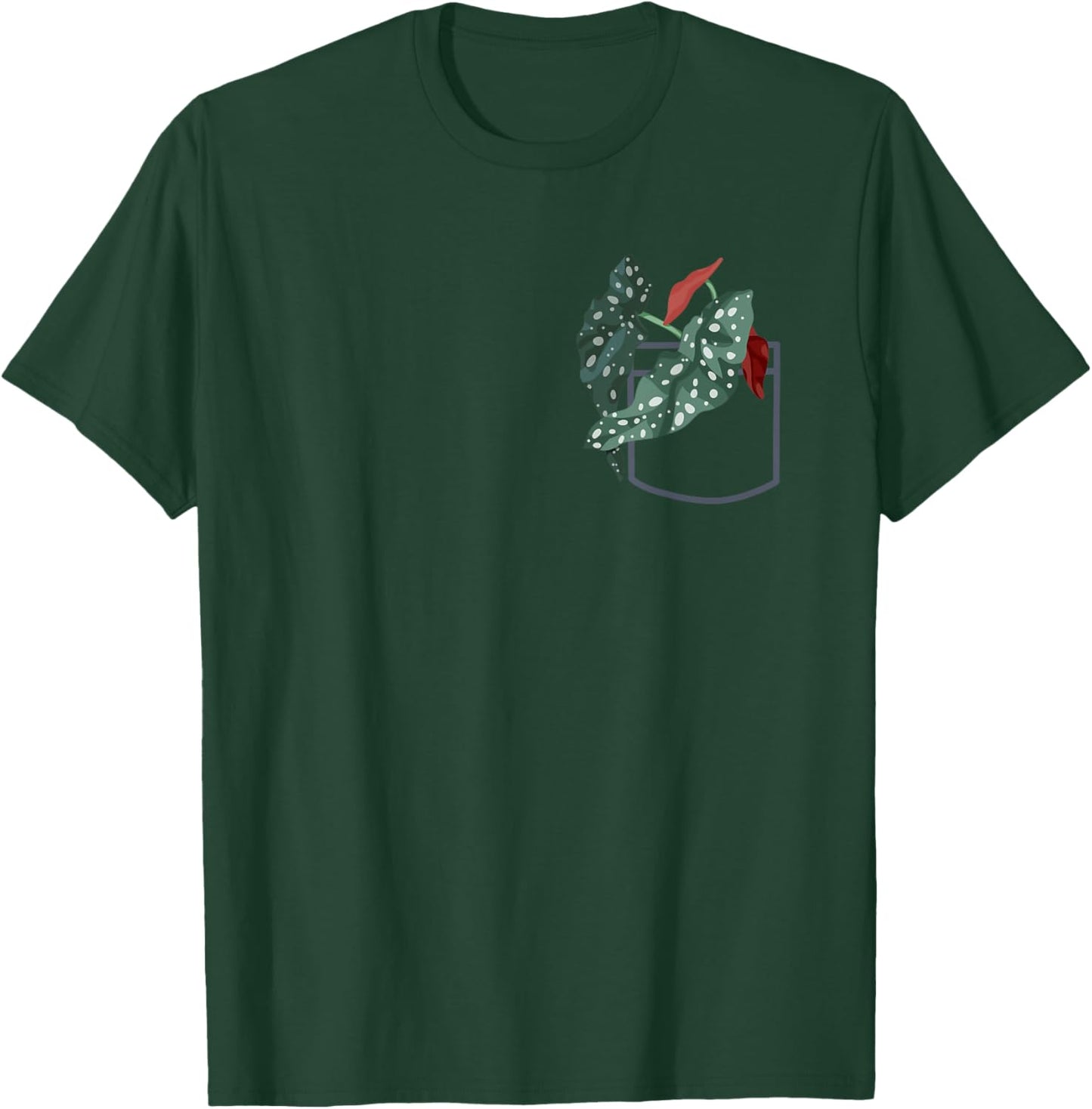 Plant Mom Plant Dad, Grow Angel Wing Begonia, Urban Gardener T-Shirt - T-Shirt | Forest