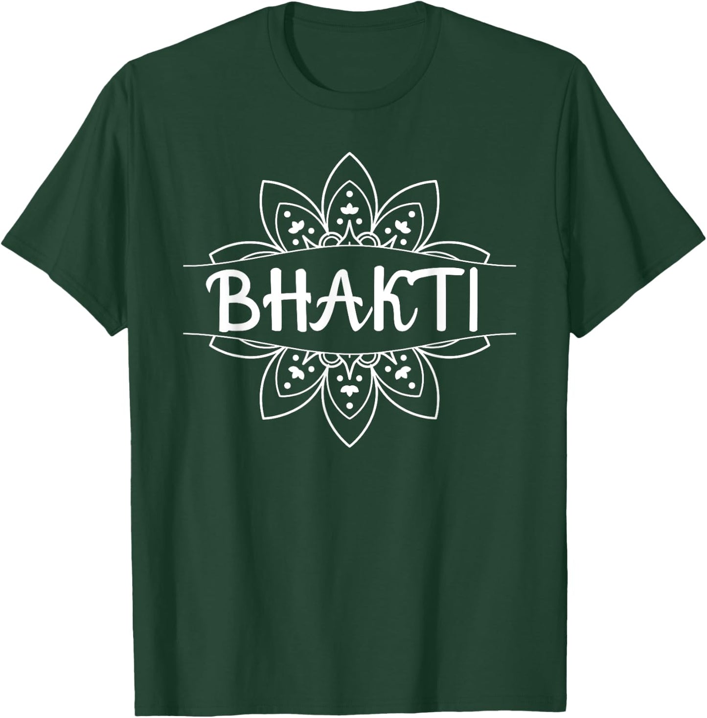 Bhakti Mandala Sacred Fractal Geometry Art Yoga T-Shirt - T-Shirt | Forest